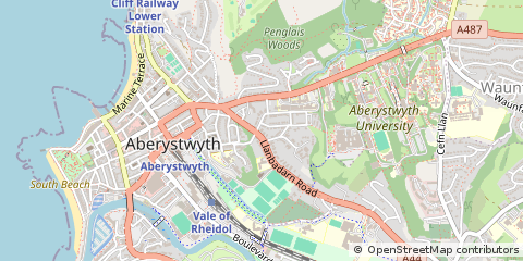 Map of Aberystwyth