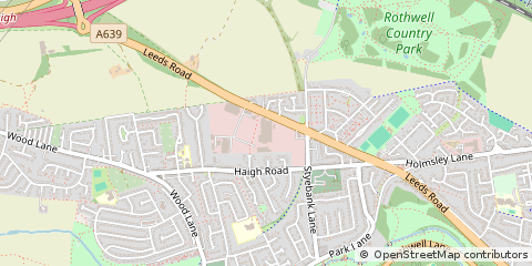 Map of Leeds, West Yorkshire