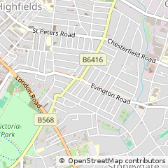 Map of Leicester