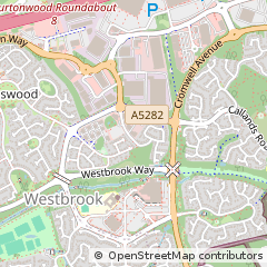 Map of Warrington, Cheshire