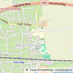Map of North Ferriby, East Yorkshire