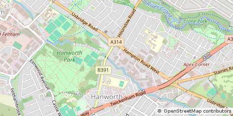 Map of Feltham