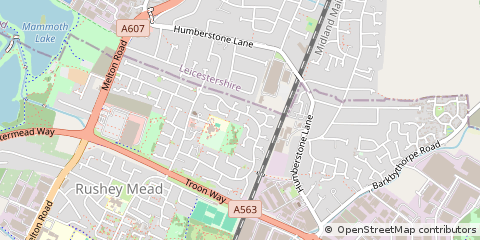 Map of Leicester