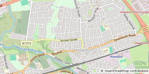 Map of Wallsend