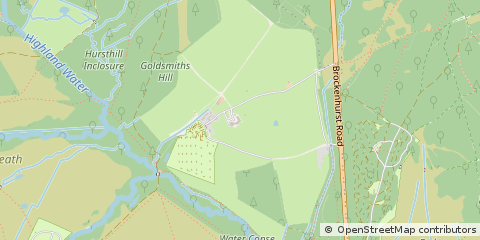 Map of Brockenhurst, Hampshire