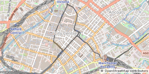 Map of Manchester