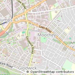 Map of Oldham, Lancashire