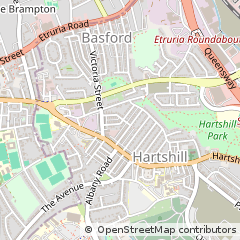 Map of Hartshill, Staffordshire