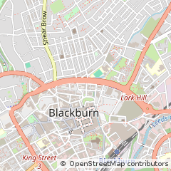 Map of Blackburn, Lancashire