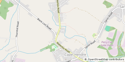 Map of Ammanford, Carmarthenshire