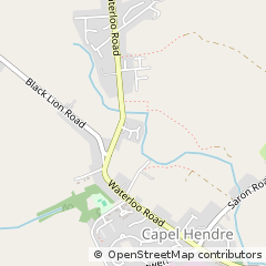 Map of Ammanford, Carmarthenshire