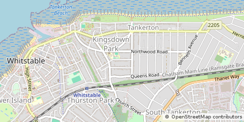 Map of Whitstable