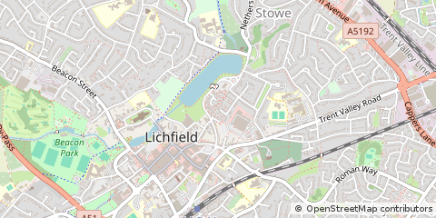 Map of Lichfield