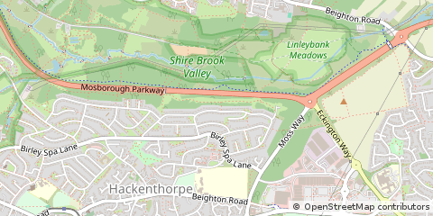 Map of Sheffield