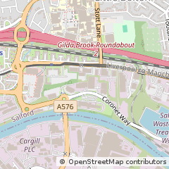 Map of Salford, Greater Manchester