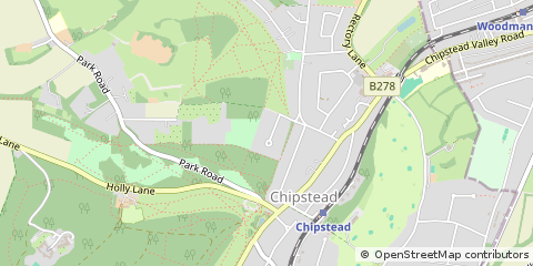 Map of Banstead, Surrey