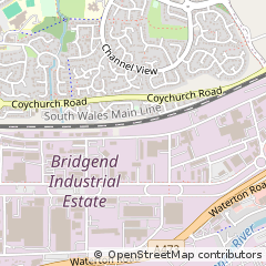 Map of Bridgend