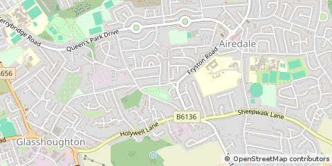 Map of Castleford, West Yorkshire