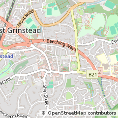 Map of East Grinstead