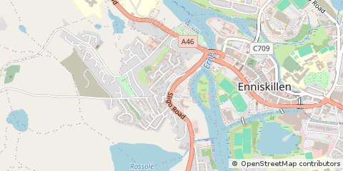 Map of Enniskillen, Co. Fermanagh