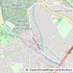 Map of Morden, Surrey