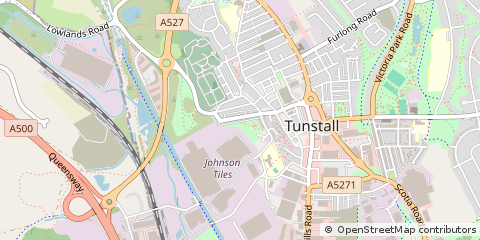 Map of Stoke-on-Trent, Staffordshire