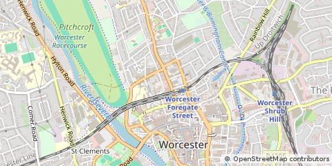 Map of Worcester
