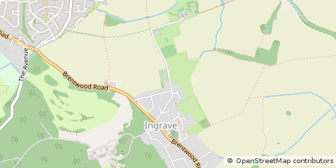 Map of Brentwood, Essex