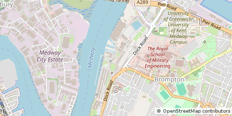Map of Chatham, Kent