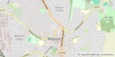Map of Wigston