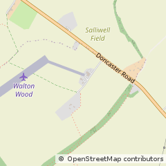 Map of Pontefract, W Yorkshire