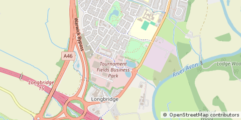 Map of Warwick, Warwickshire