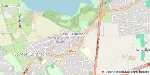 Map of Leigh, Lancashire
