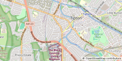 Map of Tipton, West Midlands