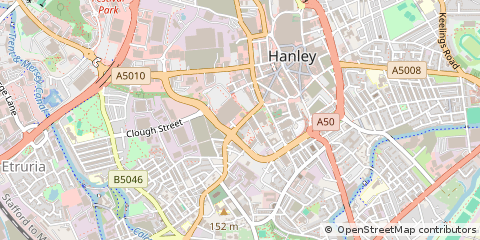 Map of Stoke-on-Trent, Staffordshire