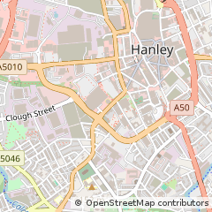 Map of Stoke-on-Trent, Staffordshire