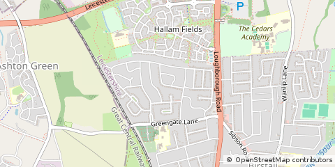 Map of Leicester