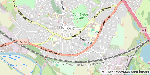 Map of West Yorkshire