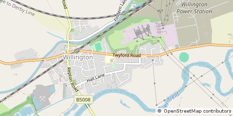 Map of Derbyshire