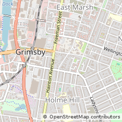 Map of Grimsby, North East Lincolnshire