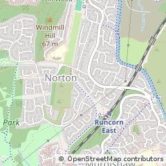 Map of Runcorn, Cheshire