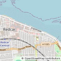 Map of Redcar, Cleveland