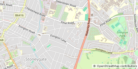 Map of Leicester, Leicestershire