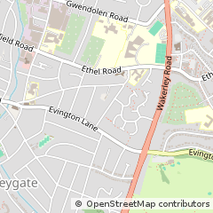 Map of Leicester, Leicestershire