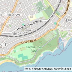 Map of Kirkcaldy, Fife