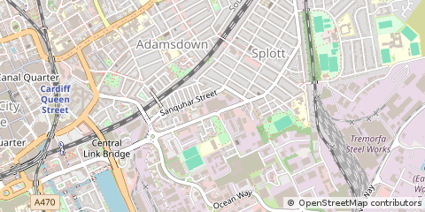 Map of Cardiff