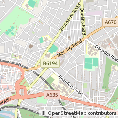 Map of Ashton Under Lyne, Lancashire