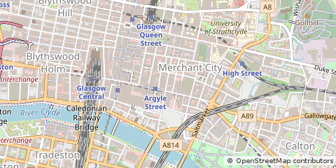 Map of Glasgow, Lanarkshire