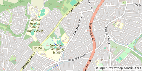 Map of Leeds, West Yorkshire