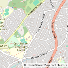 Map of Leeds, West Yorkshire